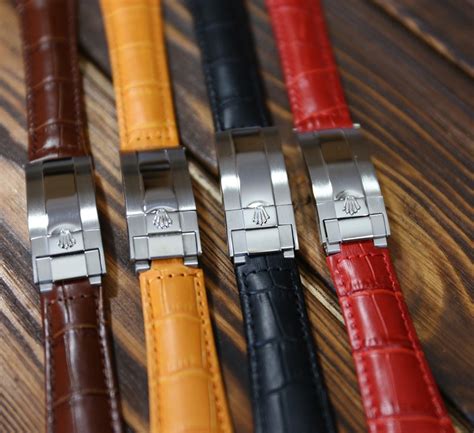 rolex brown alligator leather strap|rolex watch straps for sale.